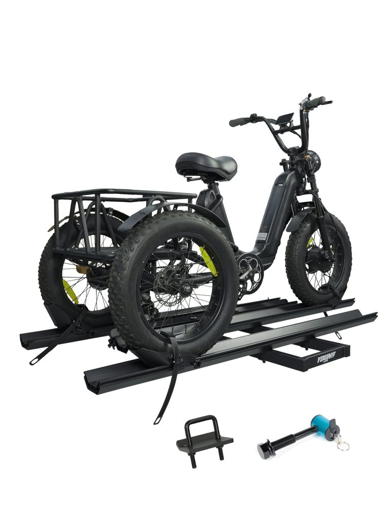 Young Electric 200 lbs Hitch-Mount Trike Rack Review (2026): Best E-Trike Rack for Fat-Tire and Folding Tricycles?